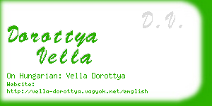 dorottya vella business card